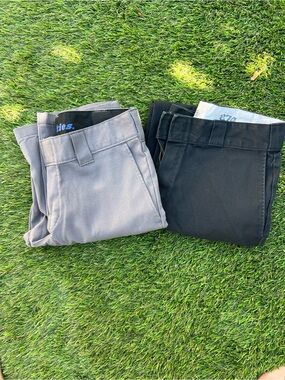 Classic Men's Dickies Pants in Gray and Black